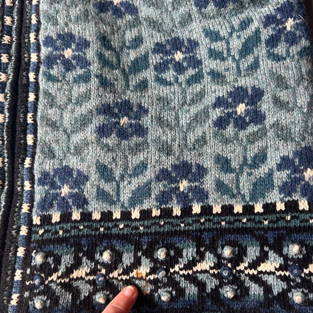 Women's Blue Patterned Jacket - image 7